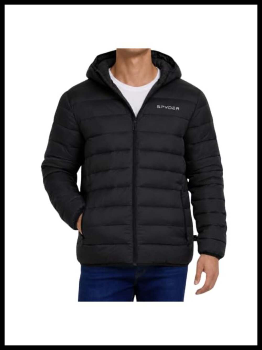 Packable Lightweight Quilted Puffer Jacket Hooded Winter Coat